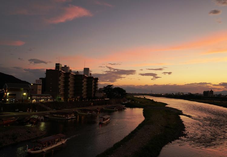 長良川夕景/近藤 康