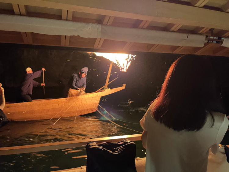 ベストポジションでの鵜飼観覧(イメージ)