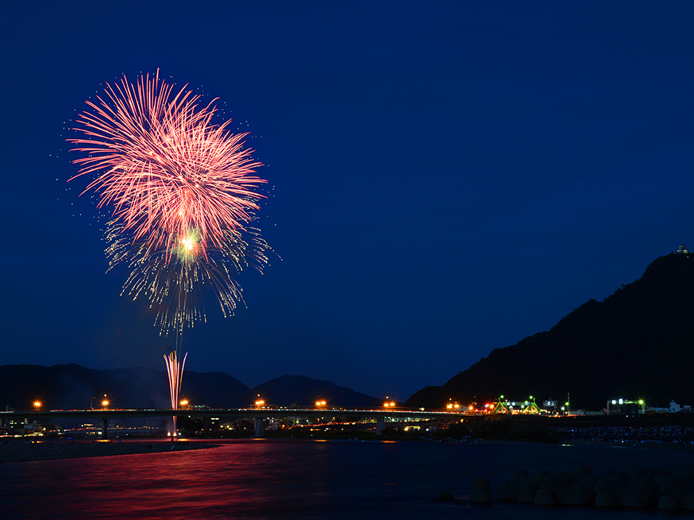 Fireworks on Nagara River